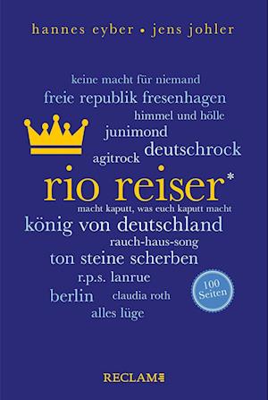 Rio Reiser. 100 Seiten