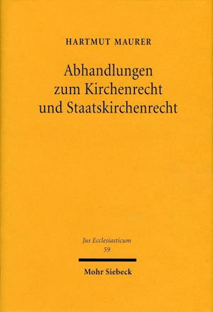 Abhandlungen zum Kirchenrecht und Staatskirchenrecht