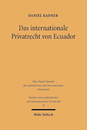 Das internationale Privatrecht von Ecuador