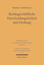 Rechtsgeschäftliche Entscheidungsfreiheit und Drohung