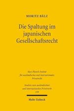 Die Spaltung im japanischen Gesellschaftsrecht