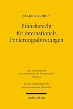 Einheitsrecht für internationale Forderungsabtretungen