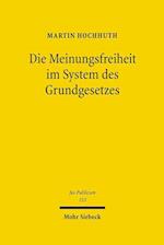 Die Meinungsfreiheit im System des Grundgesetzes