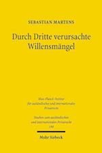 Durch Dritte verursachte Willensmängel