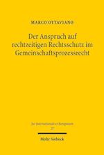 Der Anspruch auf rechtzeitigen Rechtsschutz im Gemeinschaftsprozessrecht