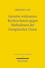 Garantie wirksamen Rechtsschutzes gegen Maßnahmen der Europäischen Union