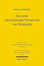 Das neue internationale Privatrecht von Venezuela