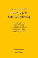 Festschrift für Dieter Leipold zum 70. Geburtstag