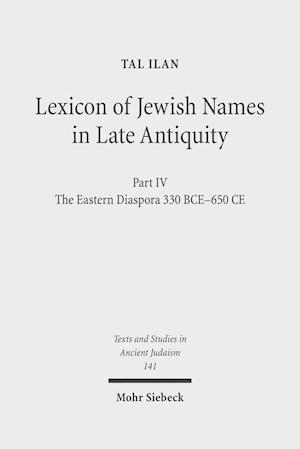 Lexicon of Jewish Names in Late Antiquity