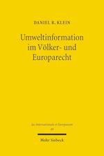 Umweltinformation im Völker- und Europarecht