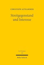 Streitgegenstand und Interesse