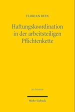 Haftungskoordination in Der Arbeitsteiligen Pflichtenkette