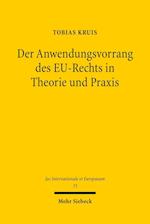 Der Anwendungsvorrang des EU-Rechts in Theorie und Praxis