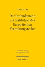 Der Ombudsmann als Institution des Europäischen Verwaltungsrechts