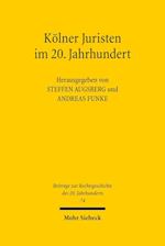 Kölner Juristen im 20. Jahrhundert