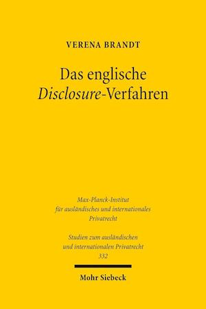 Das englische Disclosure-Verfahren