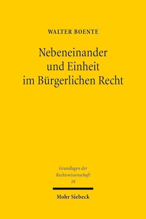 Nebeneinander und Einheit im Bürgerlichen Recht