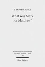 What was Mark for Matthew?