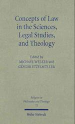 Concepts of Law in the Sciences, Legal Studies, and Theology