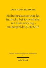 Zivilrechtsakzessorietät des Strafrechts bei Sachverhalten mit Auslandsbezug