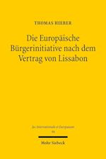 Die Europäische Bürgerinitiative nach dem Vertrag von Lissabon