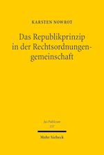 Das Republikprinzip in der Rechtsordnungengemeinschaft