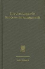 Entscheidungen des Bundesverfassungsgerichts (BVerfGE)