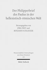 Der Philipperbrief des Paulus in der hellenistisch-römischen Welt