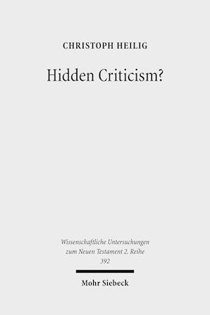 Hidden Criticism?