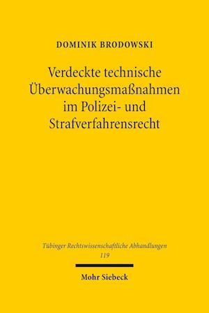 Verdeckte Technische Uberwachungsmassnahmen Im Polizei- Und Strafverfahrensrecht