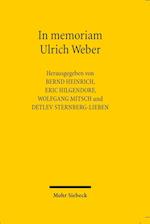 In Memoriam Ulrich Weber