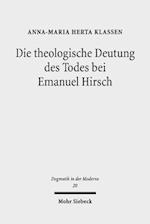 Die theologische Deutung des Todes bei Emanuel Hirsch