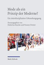 Mode als ein Prinzip der Moderne?