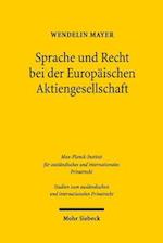 Sprache und Recht bei der Europäischen Aktiengesellschaft