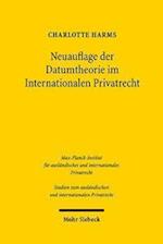 Neuauflage der Datumtheorie im Internationalen Privatrecht