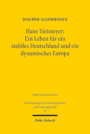 Hans Tietmeyer: Ein Leben für ein stabiles Deutschland und ein dynamisches Europa