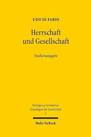 Herrschaft und Gesellschaft