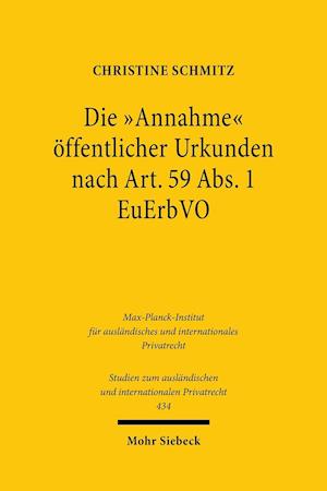 Die "Annahme" öffentlicher Urkunden nach Art. 59 Abs. 1 EuErbVO