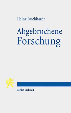 Abgebrochene Forschung