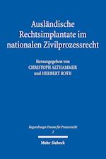 Ausländische Rechtsimplantate im nationalen Zivilprozessrecht