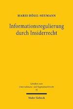 Informationsregulierung durch Insiderrecht