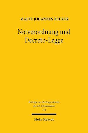 Notverordnung und Decreto-Legge