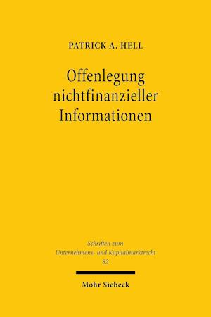 Offenlegung nichtfinanzieller Informationen