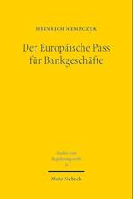 Der Europäische Pass für Bankgeschäfte