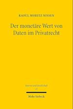 Der monetäre Wert von Daten im Privatrecht