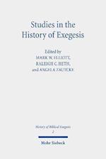 Studies in the History of Exegesis