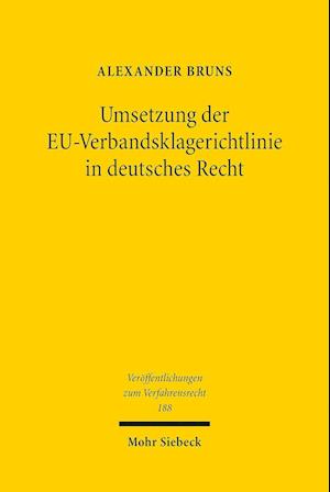 Umsetzung der EU-Verbandsklagerichtlinie in deutsches Recht