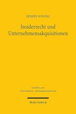 Insiderrecht und Unternehmensakquisitionen