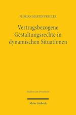 Vertragsbezogene Gestaltungsrechte in dynamischen Situationen