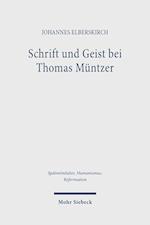 Schrift und Geist bei Thomas Müntzer